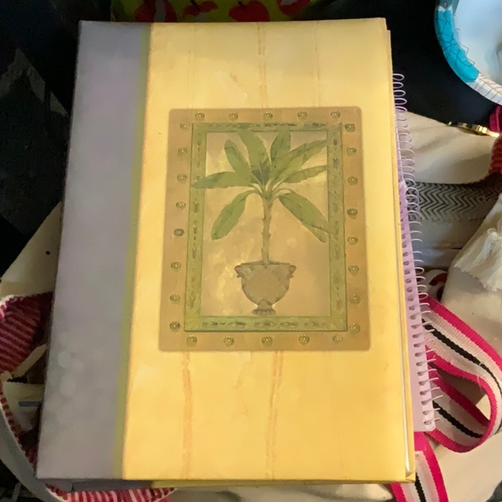Havoc Publishing Palm Tree In Vase Yellow and Green Botanical Picture Album